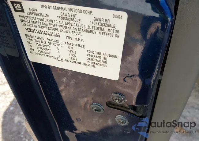 1GKDT13S142391069: 44473706