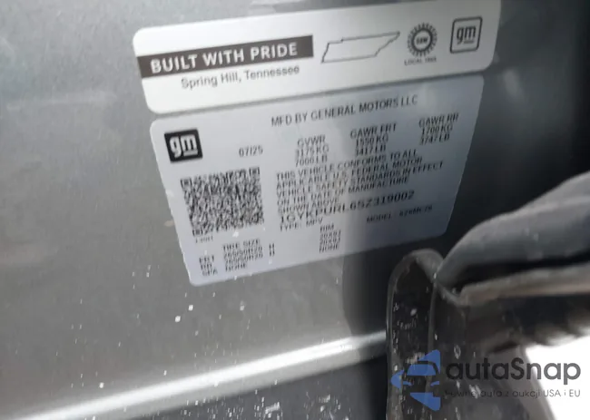 1GYKPURL6SZ319002: 44475044