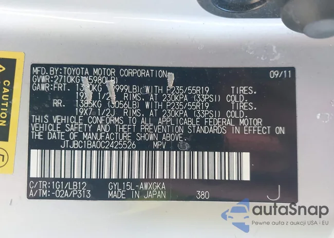 JTJBC1BA0C2425526: 44475305