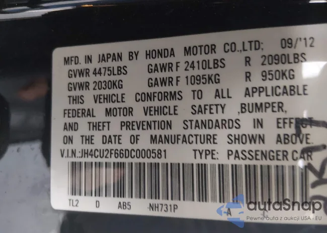 JH4CU2F66DC000581: 44474629