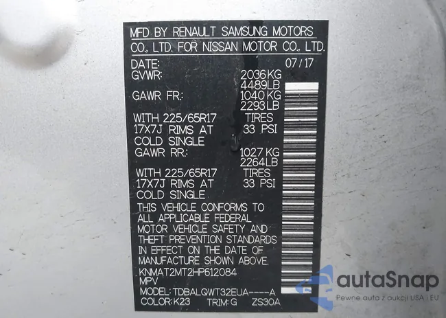 KNMAT2MT2HP612084: 44474674