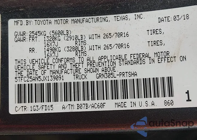 5TFCZ5AN5JX139091: 44475982