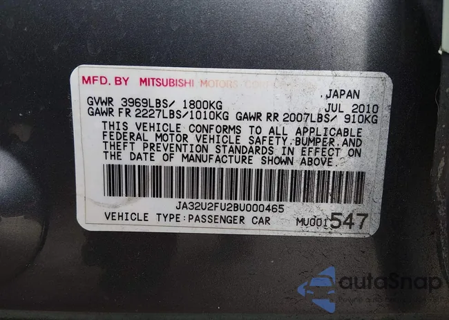 JA32U2FU2BU000465: 44476228