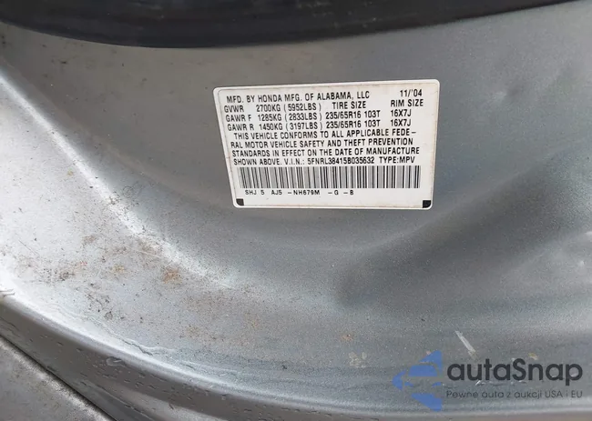 5FNRL38415B035632: 44476261