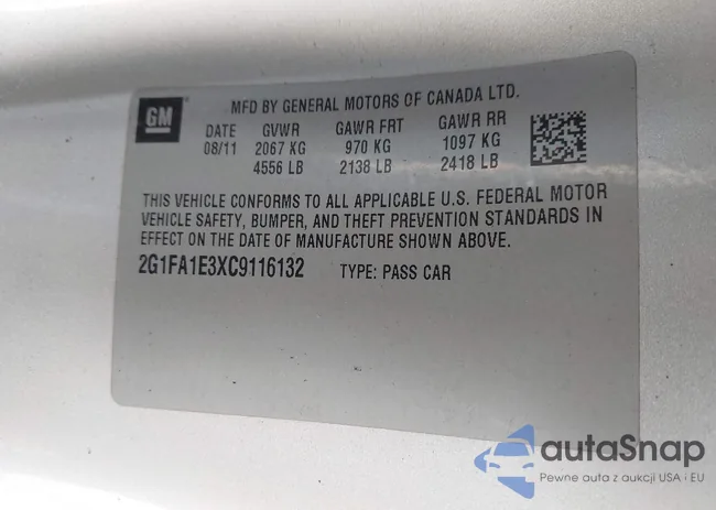 2G1FA1E3XC9116132: 44475489