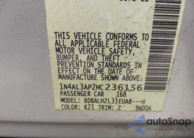 1N4AL3AP2HC236156: 44475516