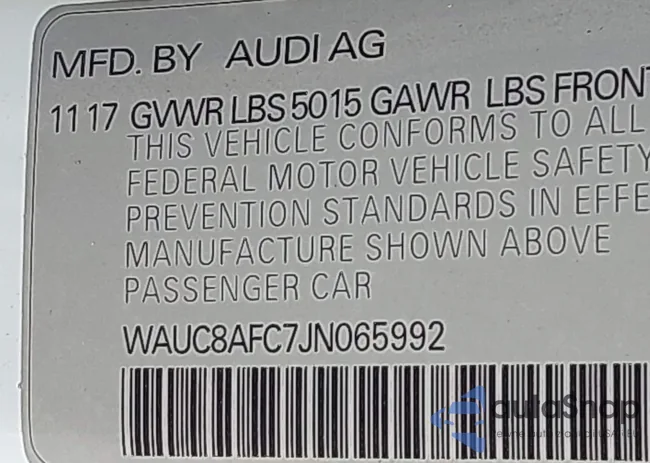 WAUC8AFC7JN065992: 44476723