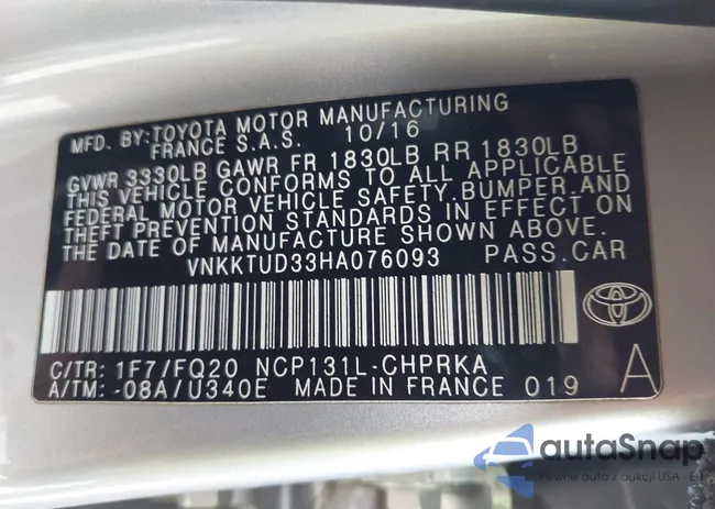 VNKKTUD33HA076093: 44476747