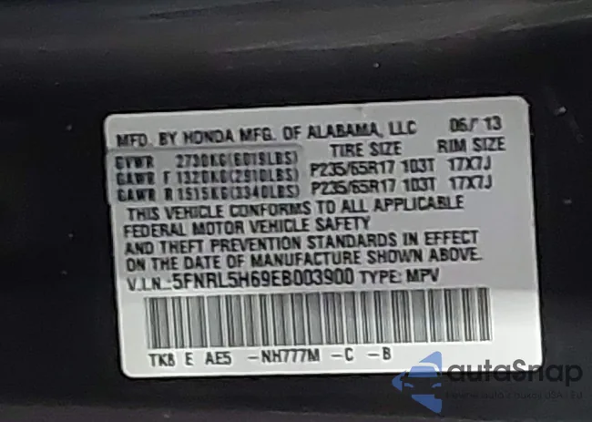 5FNRL5H69EB003900: 44476804