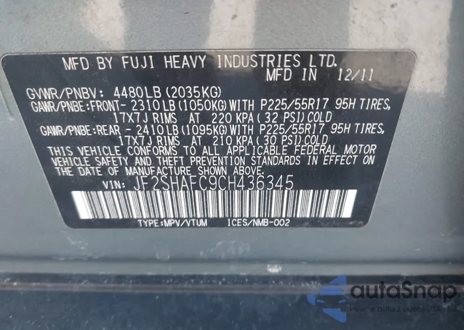JF2SHAFC9CH436345: 44476821
