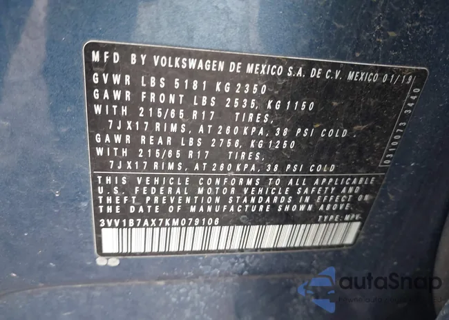 3VV1B7AX7KM079106: 44476942