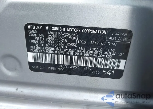 JA4AD2A3XKZ009410: 44476996