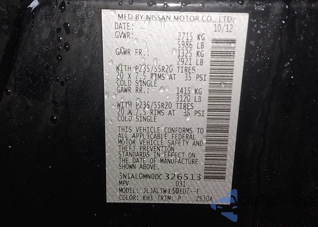 5N1AL0MN0DC326513: 44477006