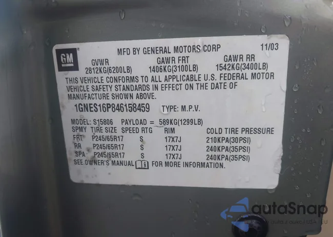 1GNES16P846158459: 44477282