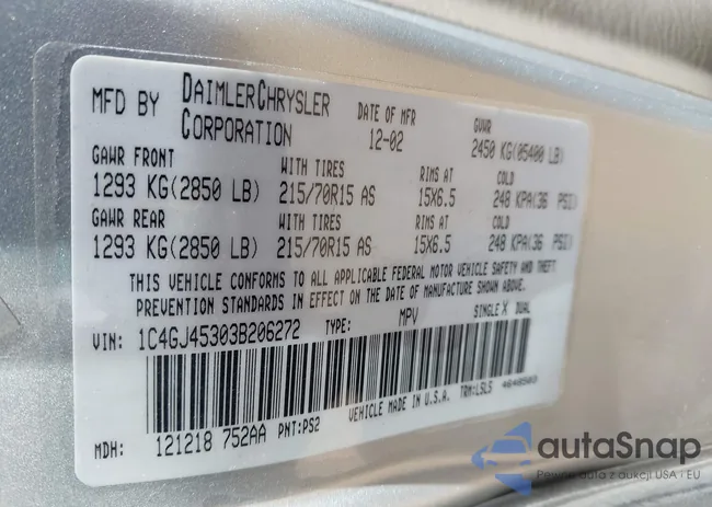 1C4GJ453038206272: 44476391