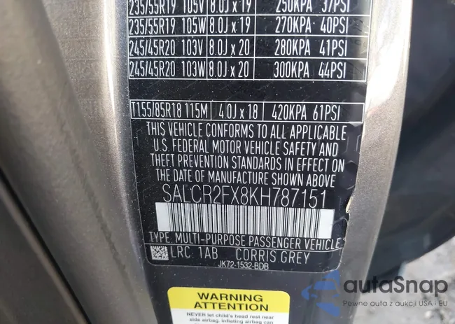 SALCR2FX8KH787151: 44476395