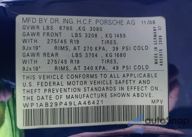 WP1AB29P49LA46421: 44476597