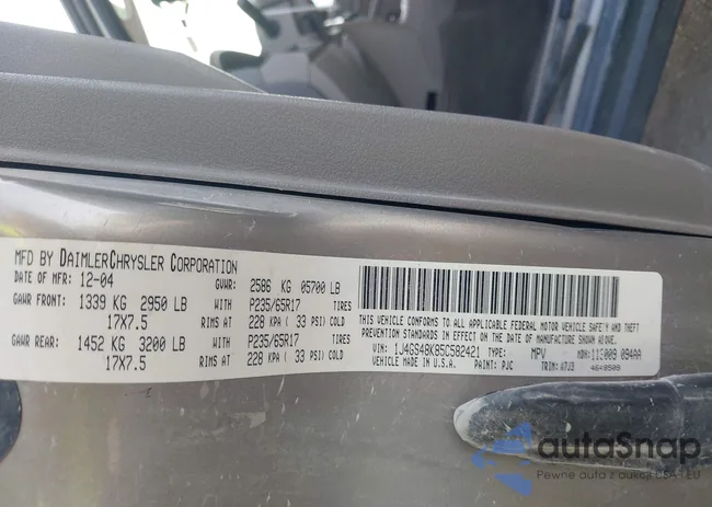 1J4GS48K85C582421: 44477741