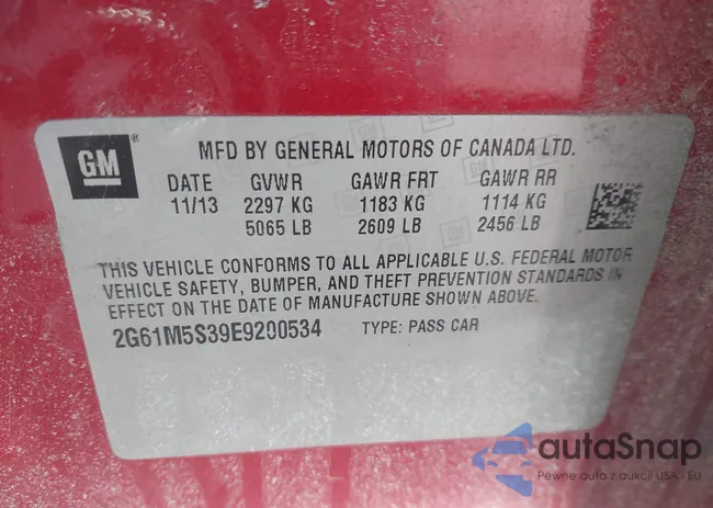 2G61M5S39E9200534: 44477745