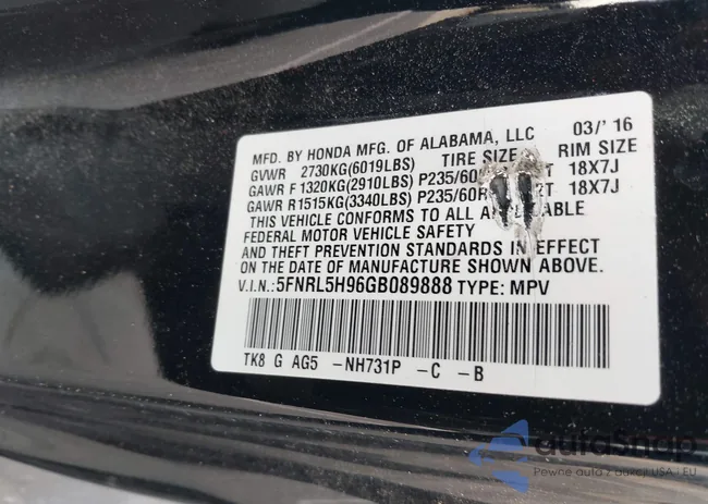 5FNRL5H96GB089888: 44478046