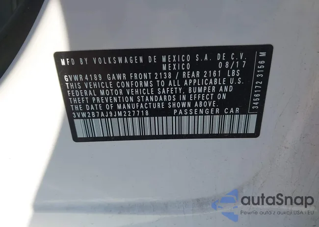 3VW2B7AJ9JM227718: 44478244