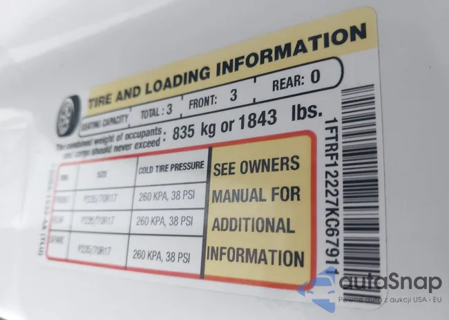 1FTRF12227KC67911: 44478288