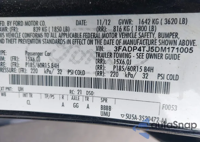 3FADP4TJ5DM171005: 44478301