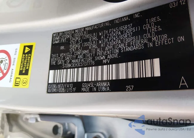 5TDBK3EH3CS137776: 44477359