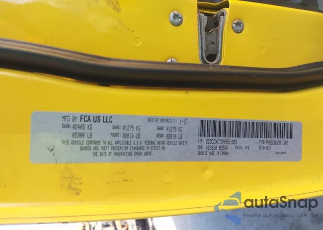 2C3CDXCT2HH551591: 44477477