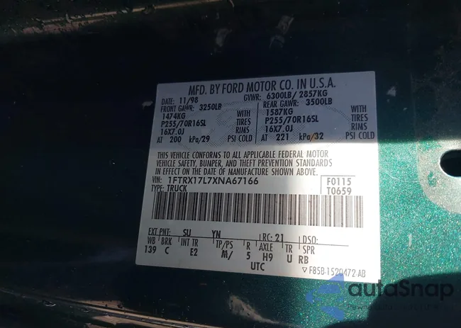 1FTRX17L7XNA67166: 44477553