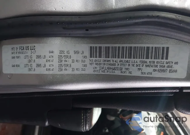 1C4PJLAB4HW623160: 44477693