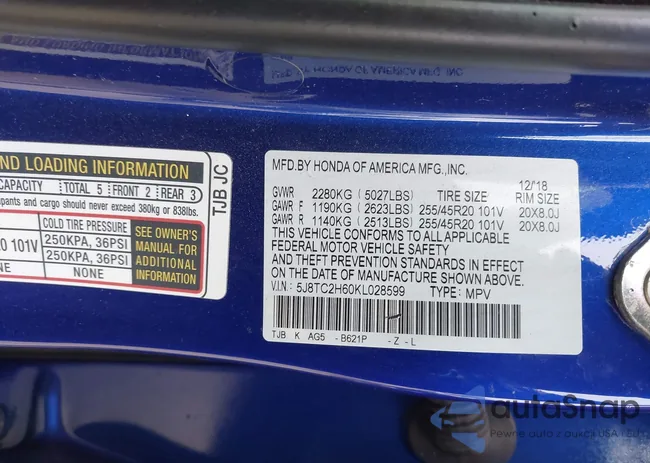 5J8TC2H60KL028599: 44478818