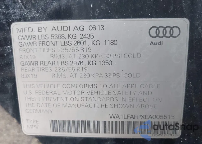 WA1LFAFPXEA005515: 44478962