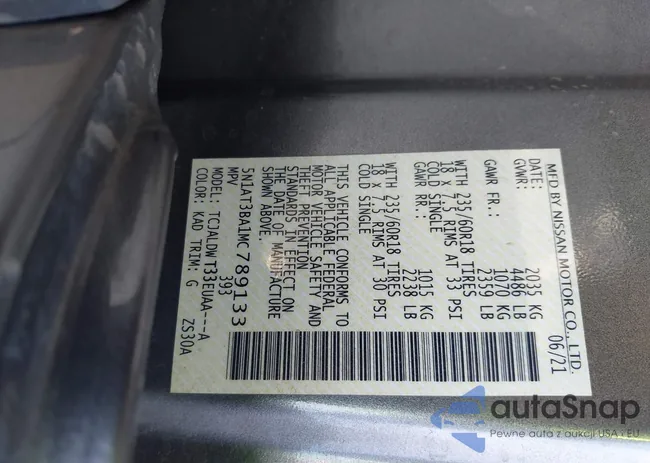 5N1AT3BA1MC789133: 44479019