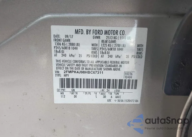 2FMPK4J98HBC67311: 44479170