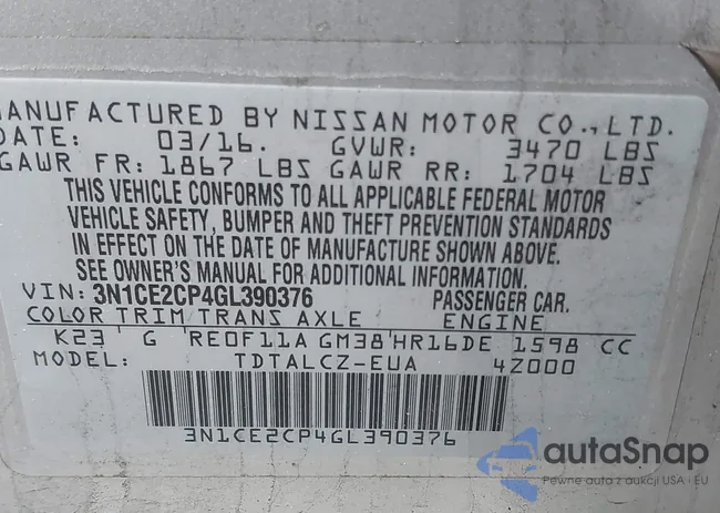 3N1CE2CP4GL390376: 44479181