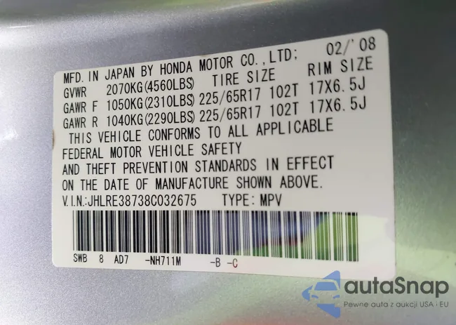 JHLRE38738C032675: 44478346