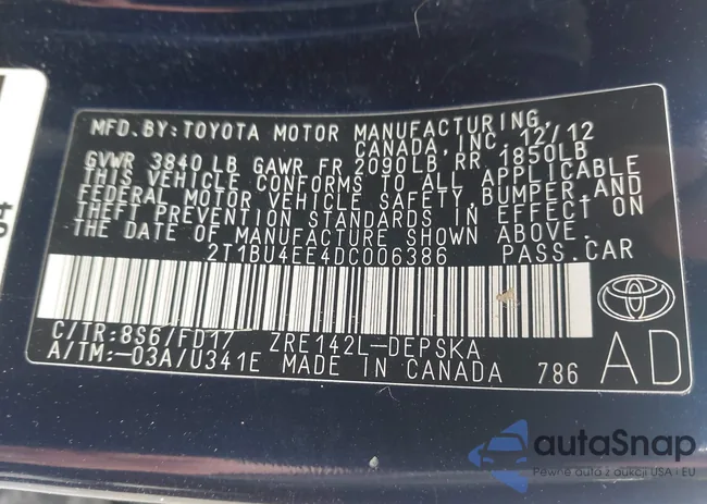 2T1BU4EE4DC006386: 44478381