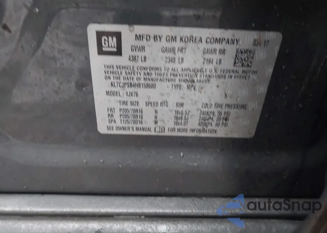 KL7CJPSB4HB158680: 44478439