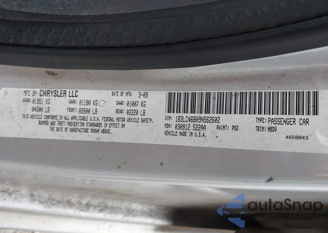 1B3LC46B09N562602: 44478542