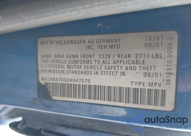 WV2NB47062H047570: 44478552