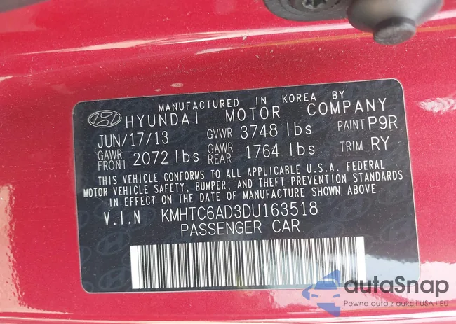 KMHTC6AD3DU163518: 44479728