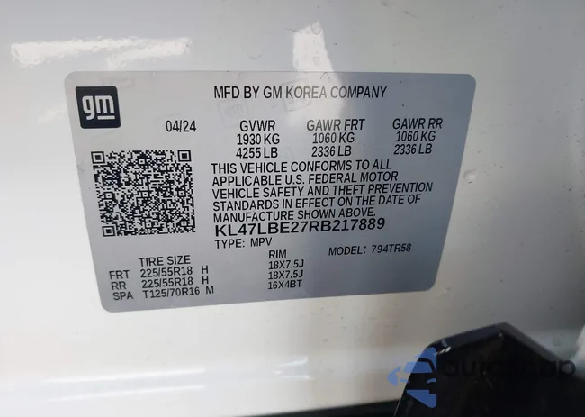 KL47LBE27RB217889: 44479765