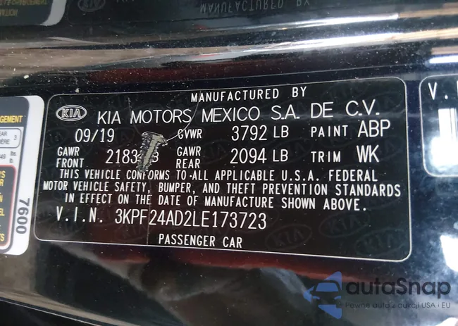 3KPF24AD2LE173723: 44479814