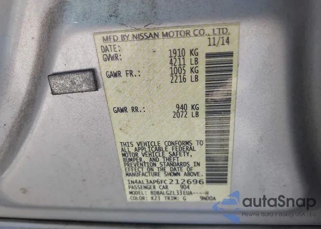 1N4AL3AP6FC212696: 44479907