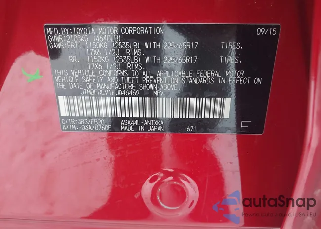 JTMBFREV1FJ046469: 44480061