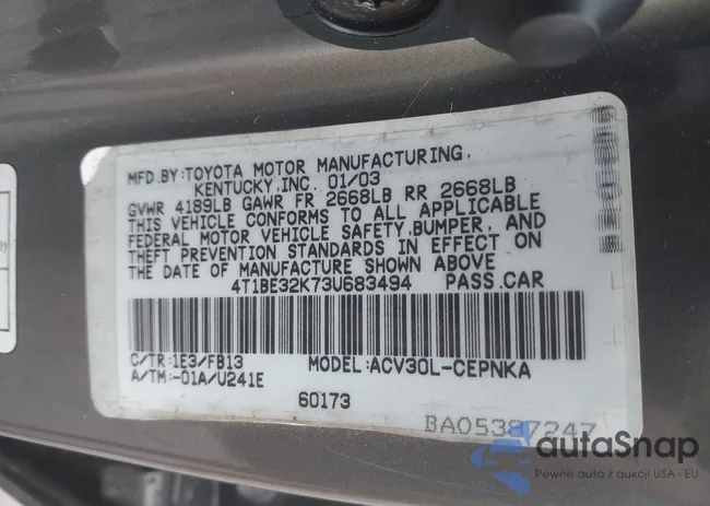 4T1BE32K73U683494: 44480115