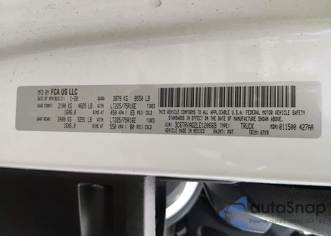 3C6TRVAG2LE120669: 44480307