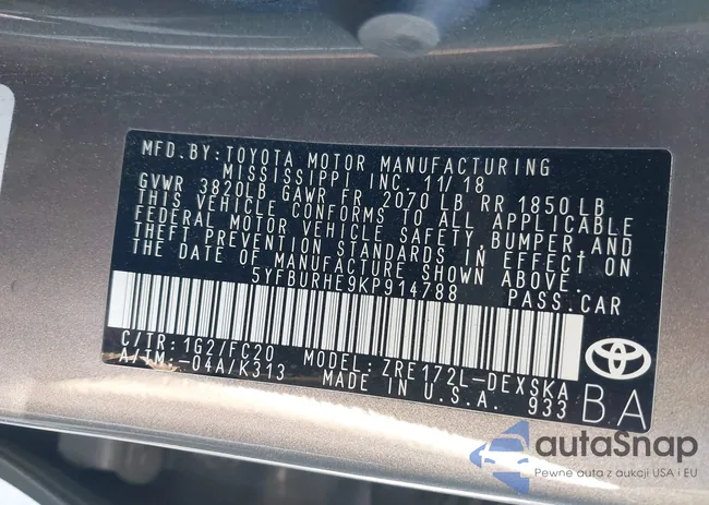 5YFBURHE9KP914788: 44479497