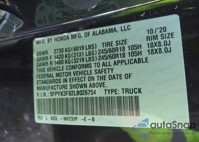 5FPYK3F82LB026754: 44479556